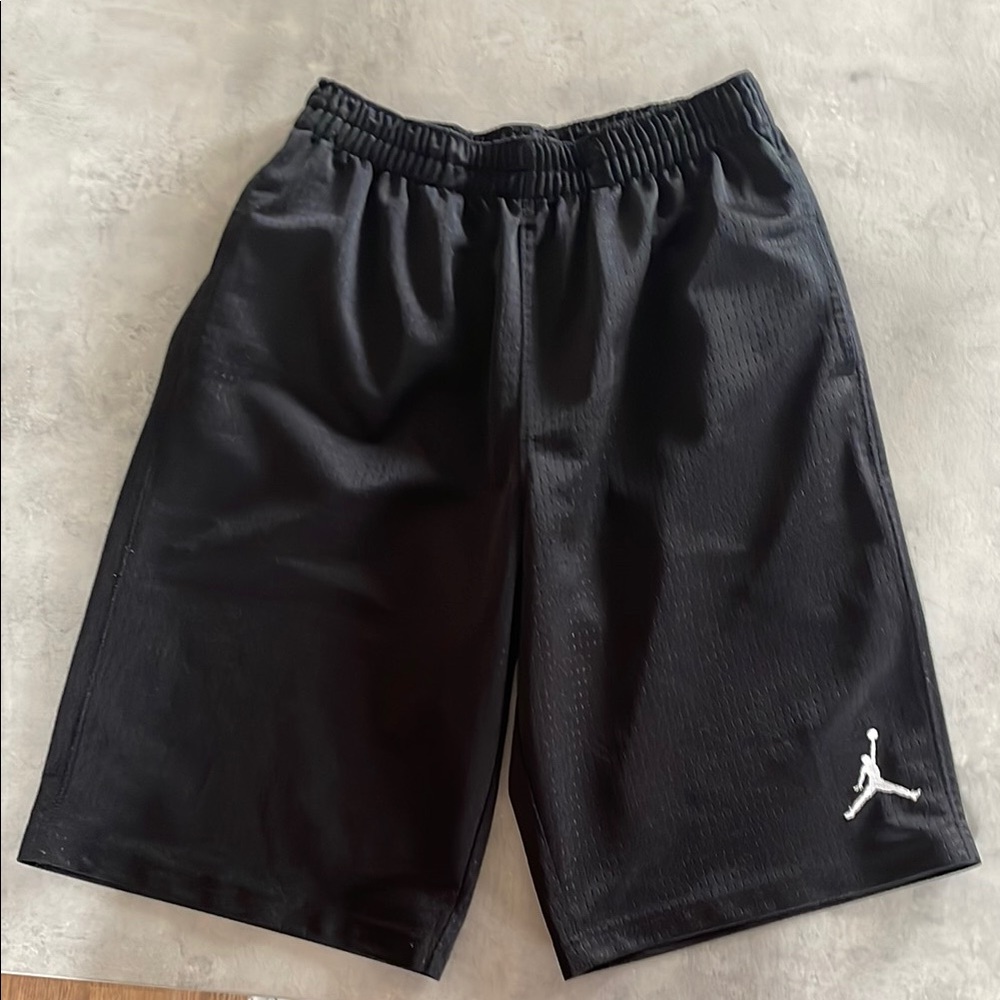 Jordan Black Athletic Shorts with Jumpman Logo